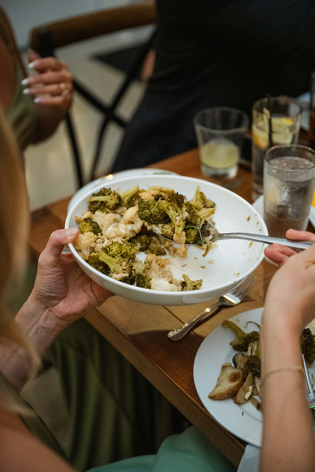 Roasted Broccoli and Cauliflower
