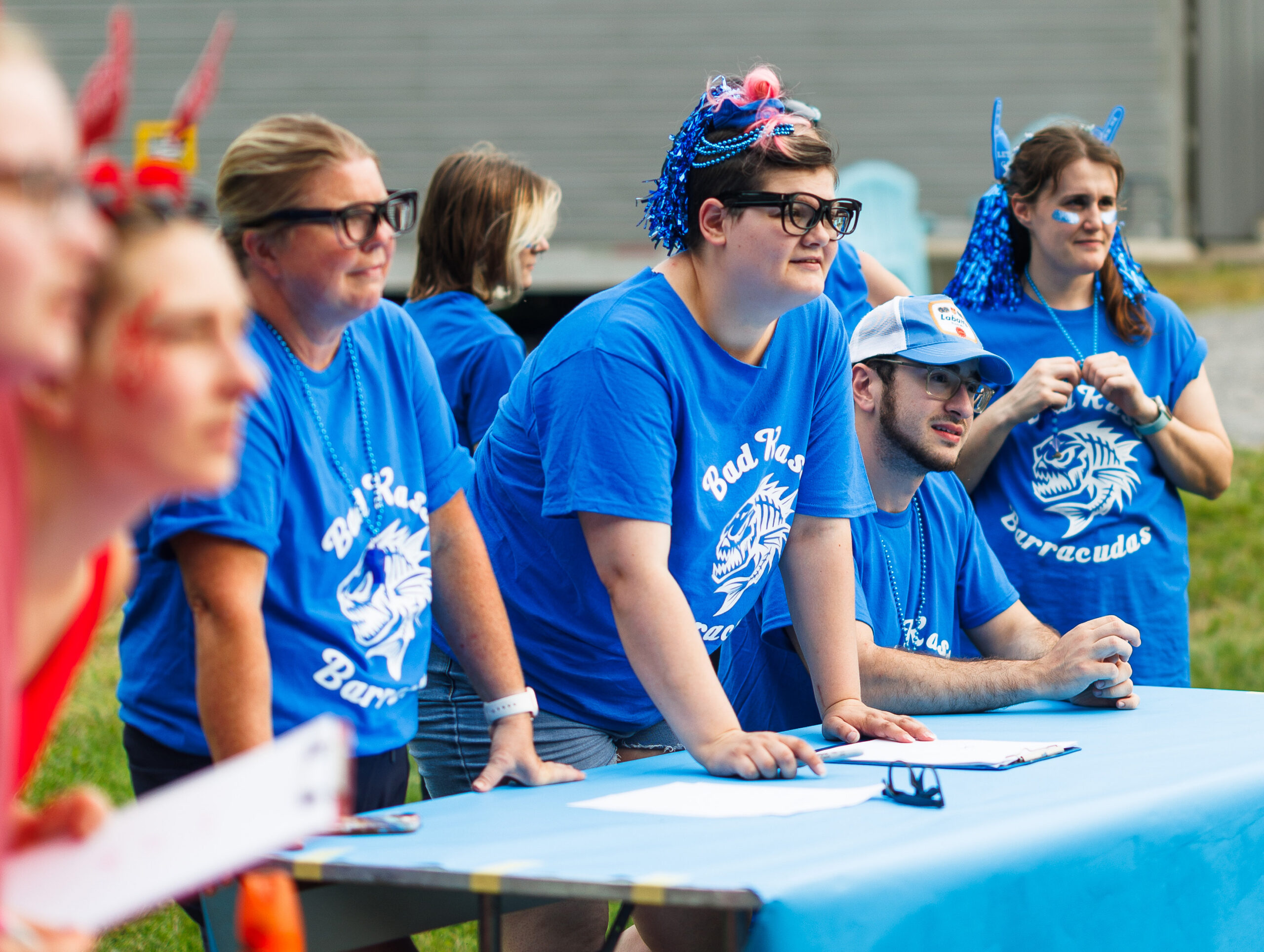 Blue Team Playing Um, Actually at the Partyman Funner Olympics