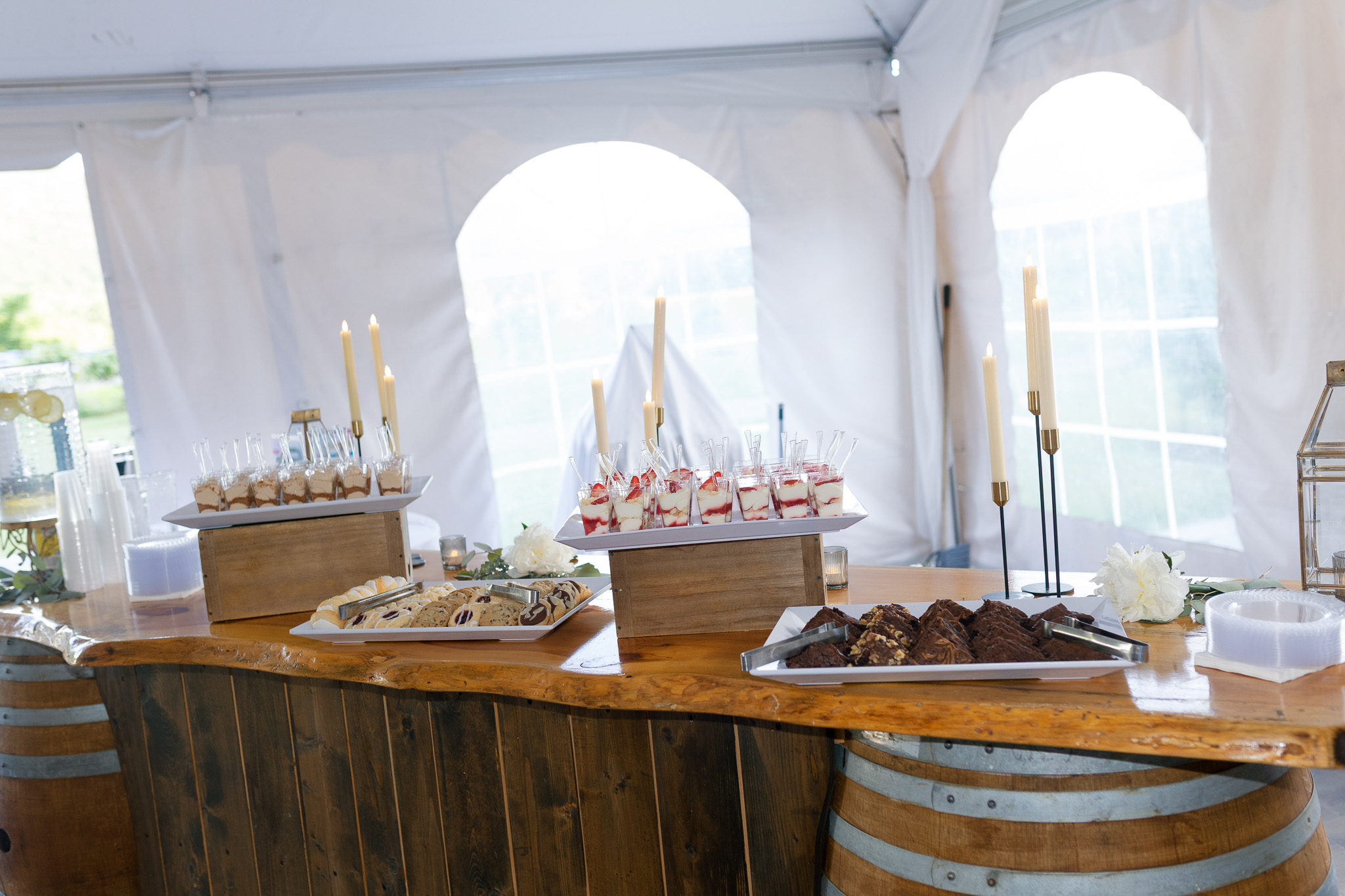 Wedding Dessert Bar Display | Partyman Catering